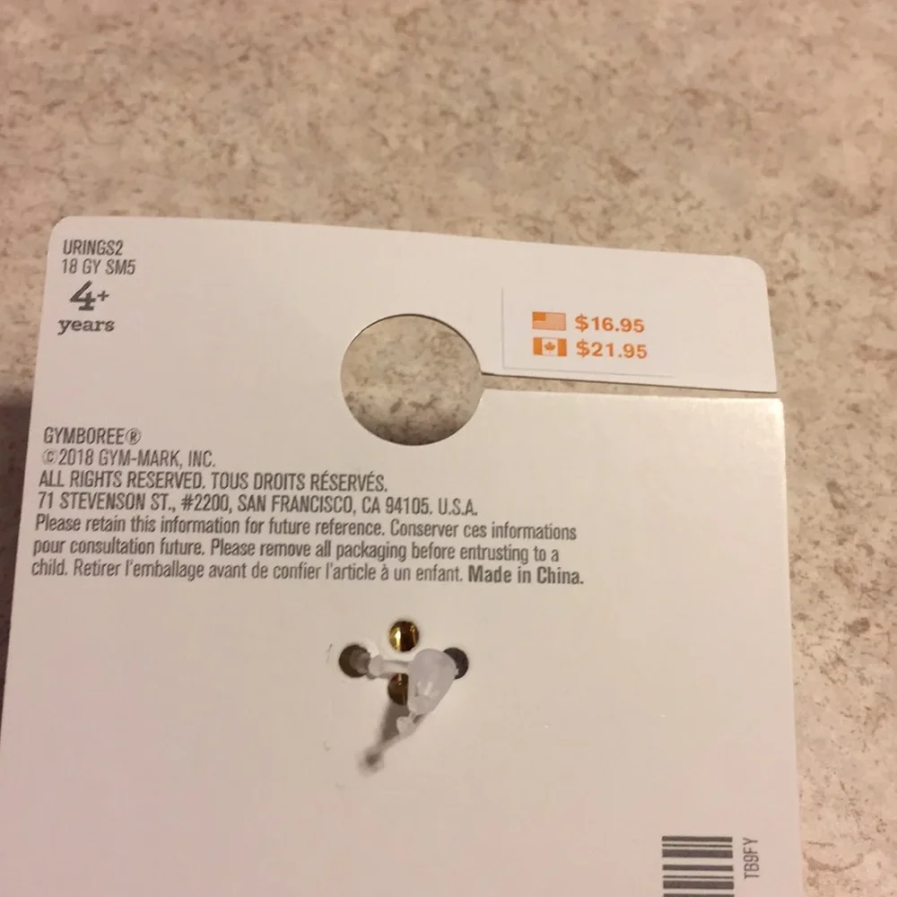 BNWT GYMBOREE JEWELRY BUNDLE OF 3 COOL KIDS ITEMS RINGS AND NECKLACE & KEYCHAIN